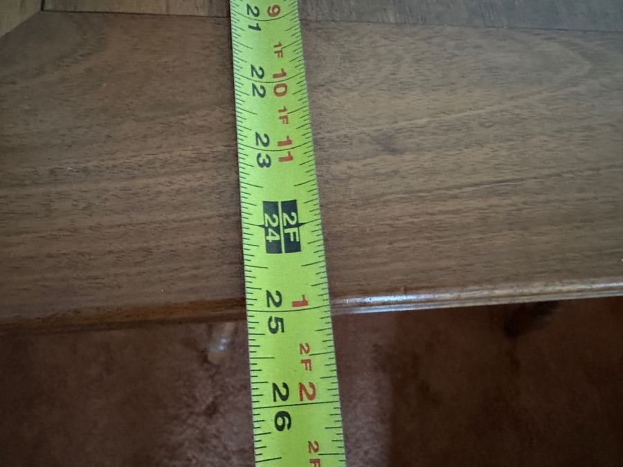 Vintage German Wooden Gaming Table With Turned Legs 35W X 25D X 30H [Photo 15]