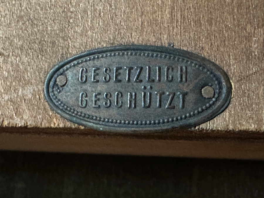 Vintage German Wooden Gaming Table With Turned Legs 35W X 25D X 30H [Photo 13]