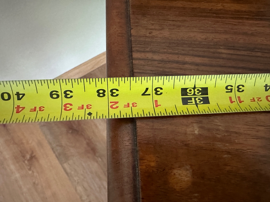 Antique Carved Walnut Writing Desk Side Table With Turned Legs 38W X 27D X 39H [Photo 17]