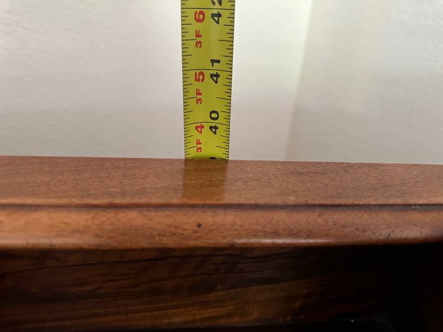 Antique Carved Walnut Writing Desk Side Table With Turned Legs 38W X 27D X 39H [Photo 19]