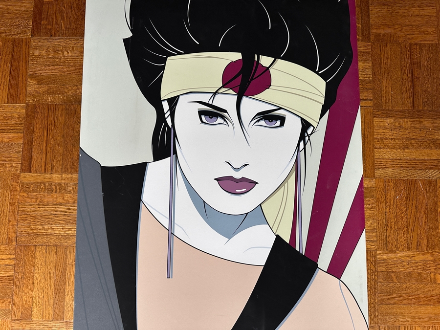 Patrick Nagel 'Sushi Girl' Graphic Print By Piedmont Graphics Commemorative No. 3 Published By Mirage Editions 1984 Dumas 24 X 36 [Photo 2]