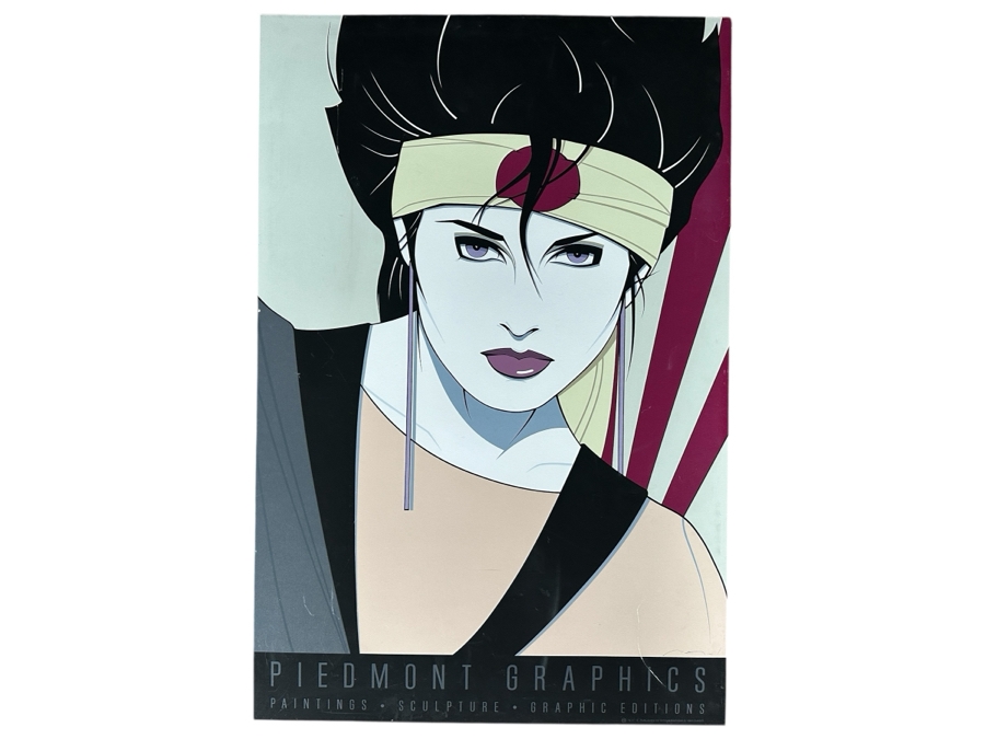 Patrick Nagel 'Sushi Girl' Graphic Print By Piedmont Graphics Commemorative No. 3 Published By Mirage Editions 1984 Dumas 24 X 36