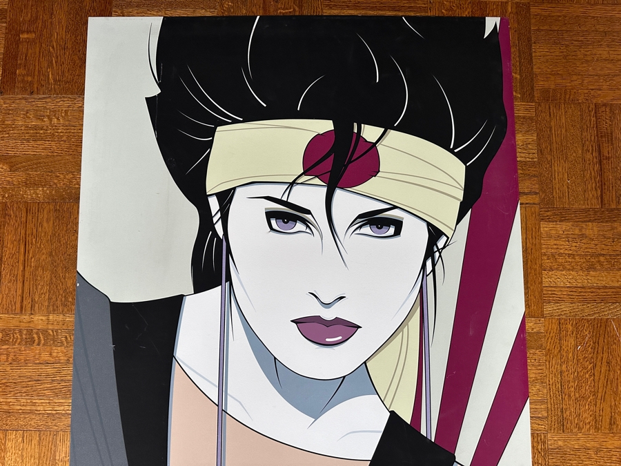 Patrick Nagel 'Sushi Girl' Graphic Print By Piedmont Graphics Commemorative No. 3 Published By Mirage Editions 1984 Dumas 24 X 36 [Photo 3]