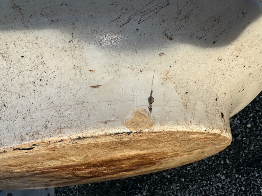 Vintage Mid-Century Modern Gainey Ceramics Large Pot Planter White 19W X 15H [Photo 13]