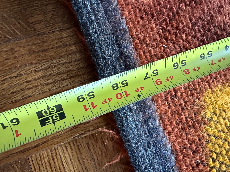 Vintage Mid-Century Modern Scandinavian Rya Shag Rug 58 X 27 [Photo 7]