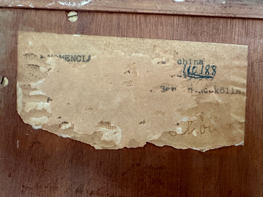 Vintage Mid-Century Modern Wooden Curio Display Cabinet From Berlin Germany With Sliding Glass Doors 39W X 14D X 55.5H [Photo 8]