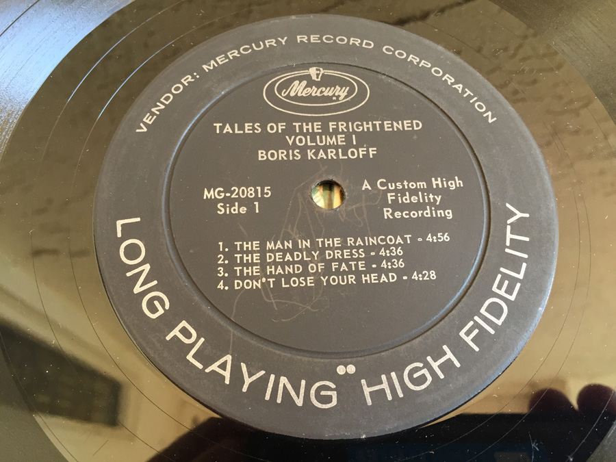 Boris Karloff ‎- Tales Of The Frightened Volume I - Mercury ‎- SR-60815 [Photo 4]