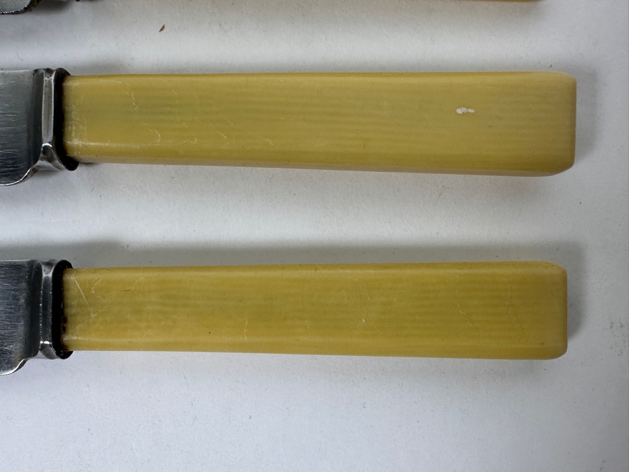 Set Of (5) Vintage Stainless Steel Knives Stamped Taylor Witness Sheffield [Photo 3]