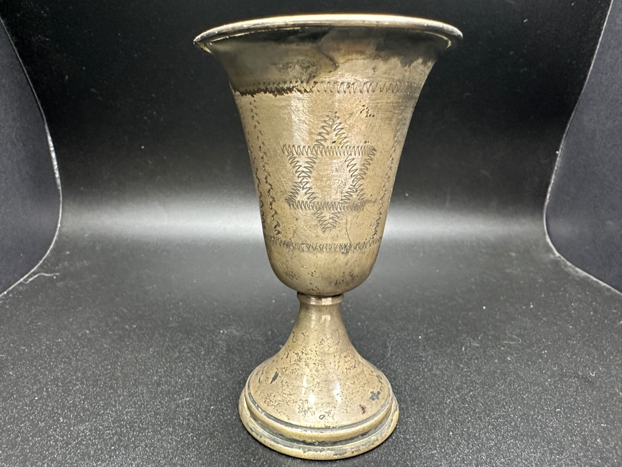 Sterling Silver Kiddush Cup 3.75'H 33.4g [Photo 2]