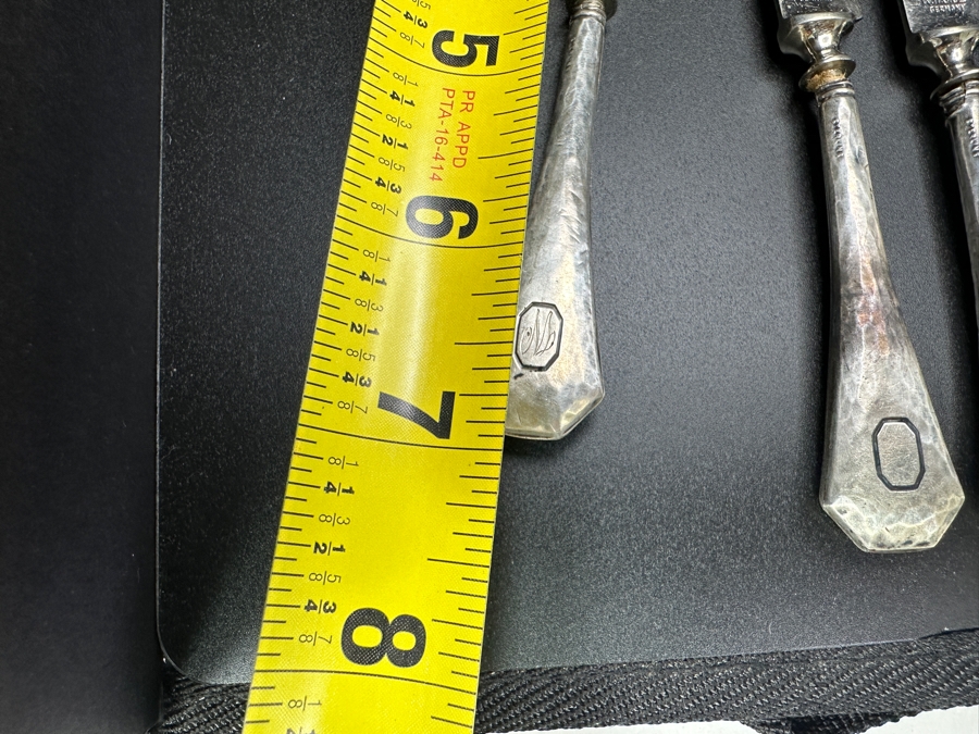 (6) Sterling Silver Handled Knives By W. H. S. Co Germany 7'L [Photo 5]