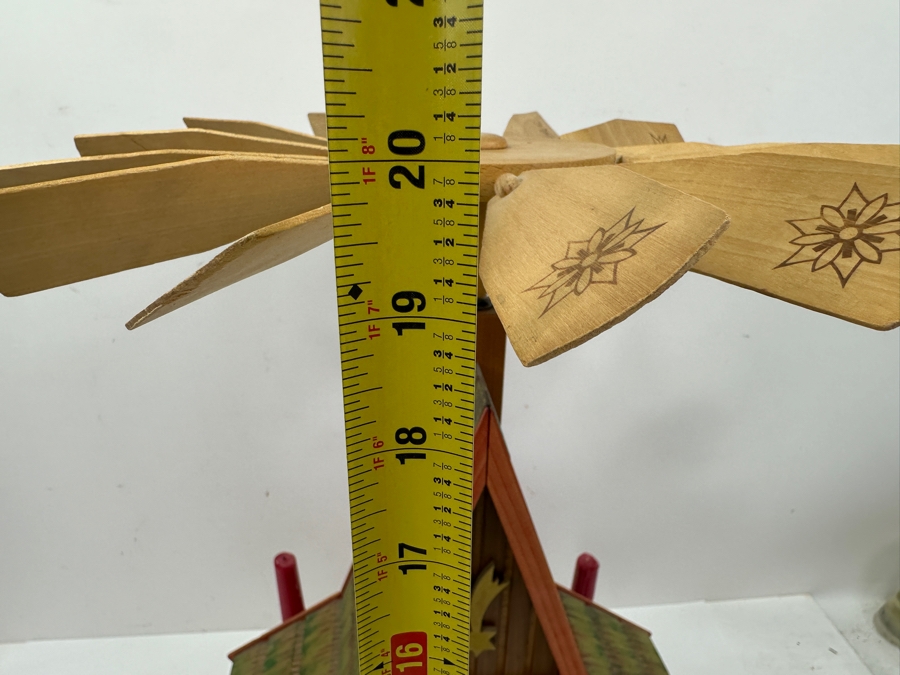 Large Traditional Richard Glaesser German Christmas Pyramid Advent House Nativity Scene 13W X 11D X 20.5H Retails $1,000 [Photo 13]