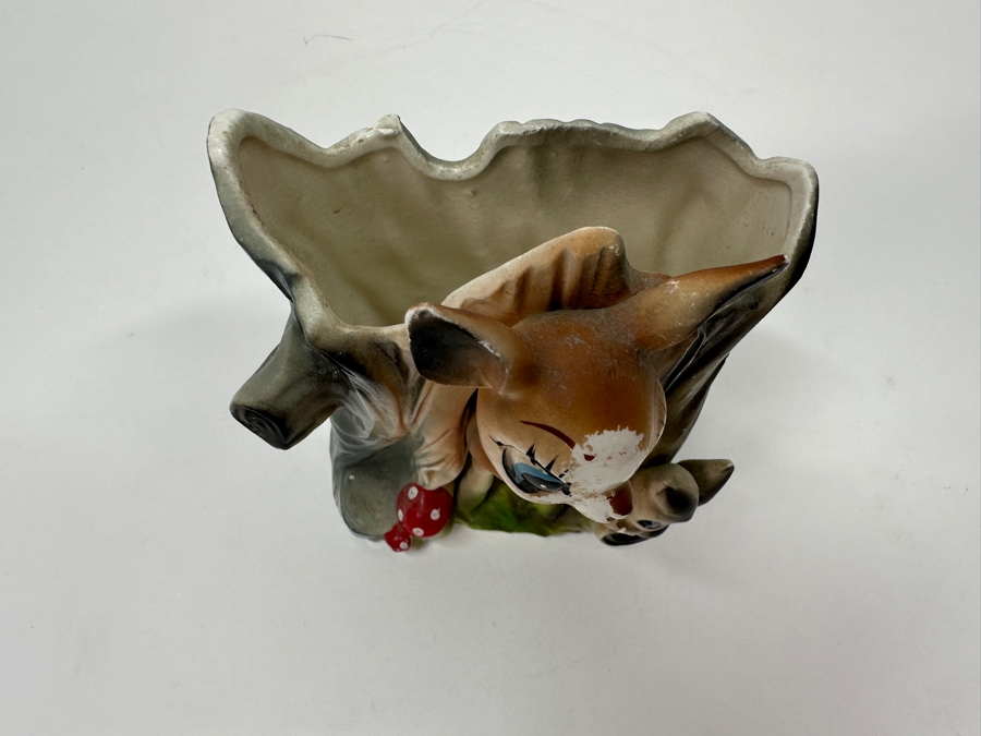 Vintage Wales Japan Ceramic Planter 5.5H [Photo 4]