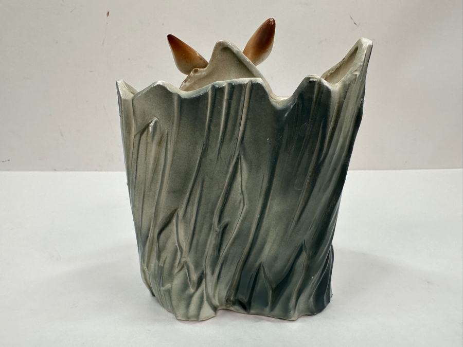 Vintage Wales Japan Ceramic Planter 5.5H [Photo 3]