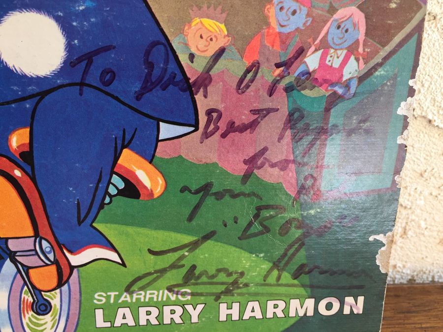 Larry Harmon ‎- Bozo's Big Top Sing Along Party - Little World Records ‎- LW-911 - SIGNED [Photo 2]