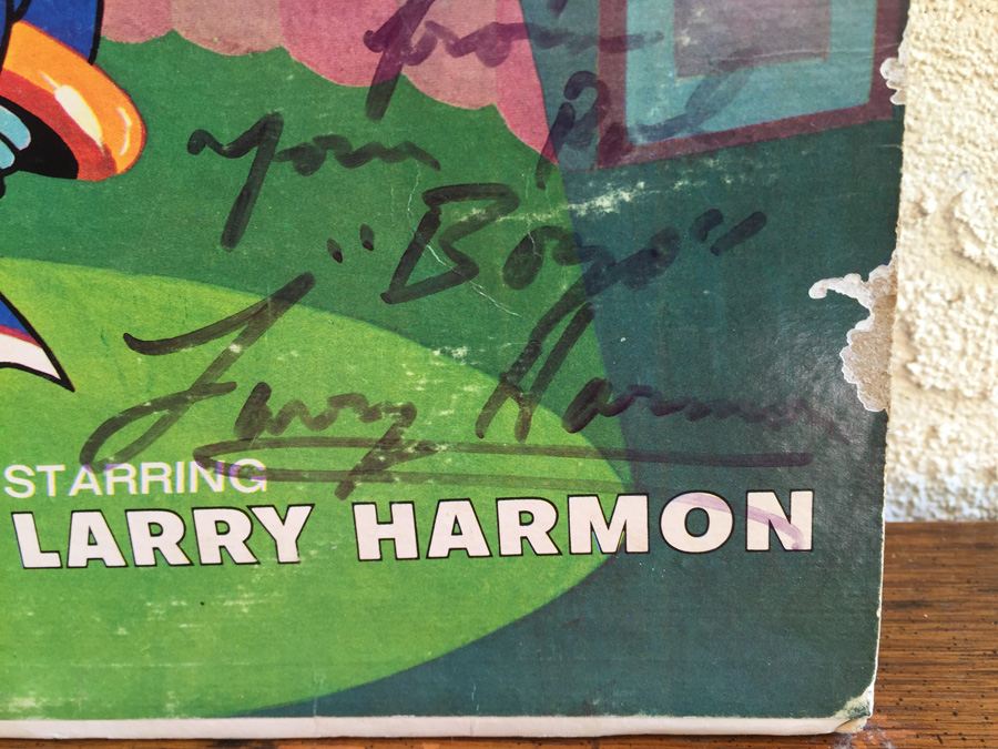 Larry Harmon ‎- Bozo's Big Top Sing Along Party - Little World Records ‎- LW-911 - SIGNED [Photo 3]