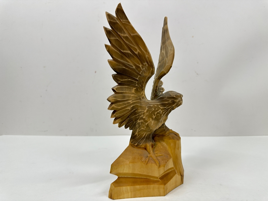 Carved Wooden Eagle Figurine From The USSR 10'H [Photo 5]