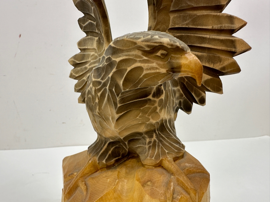 Carved Wooden Eagle Figurine From The USSR 10'H [Photo 3]