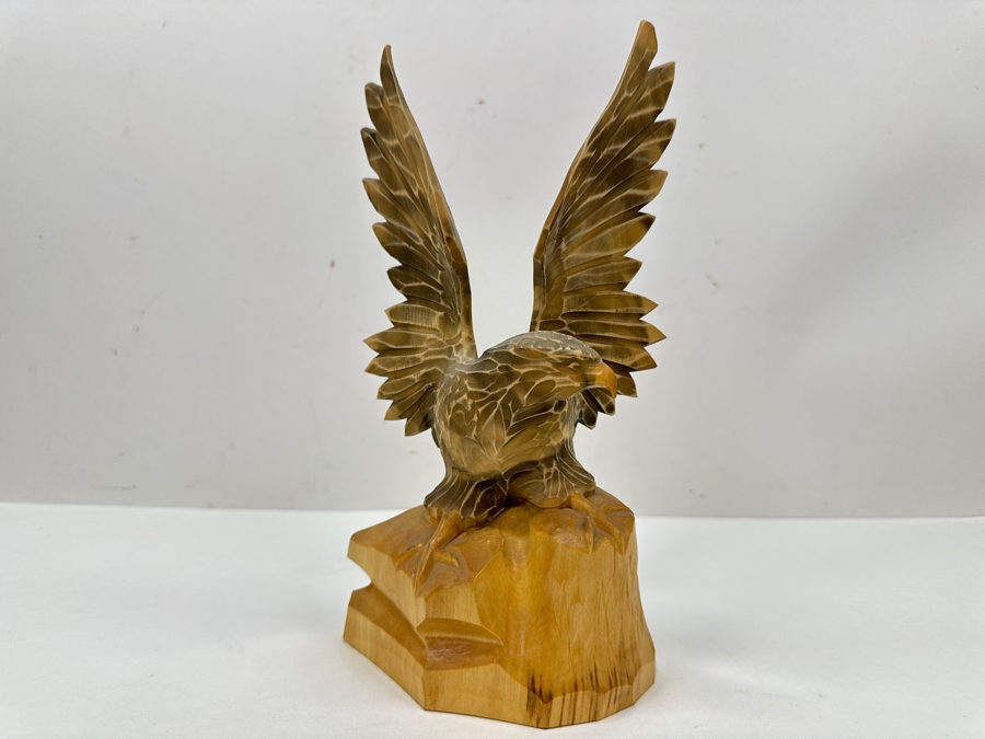 Carved Wooden Eagle Figurine From The USSR 10'H [Photo 2]