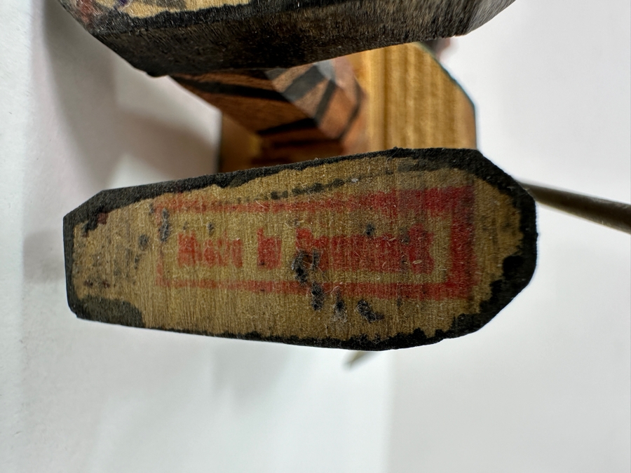 Pair Hand Carved Wooden Danish Viking Figurines 5.25'H [Photo 4]