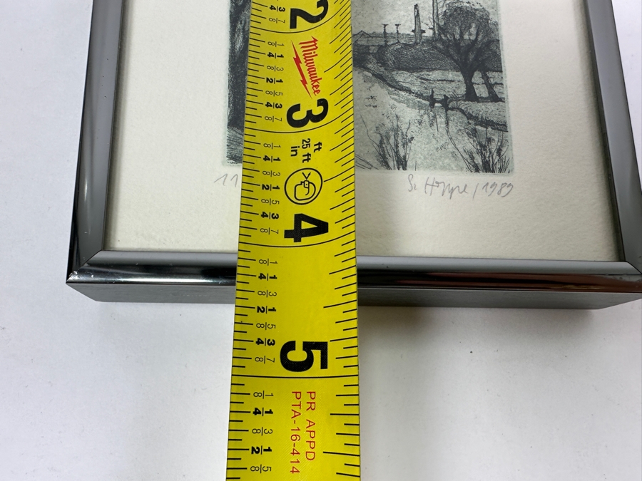 Set Of Four Susanne Hoppe German Etchings 2.5W X 2.25H Framed 5 X 4 [Photo 11]