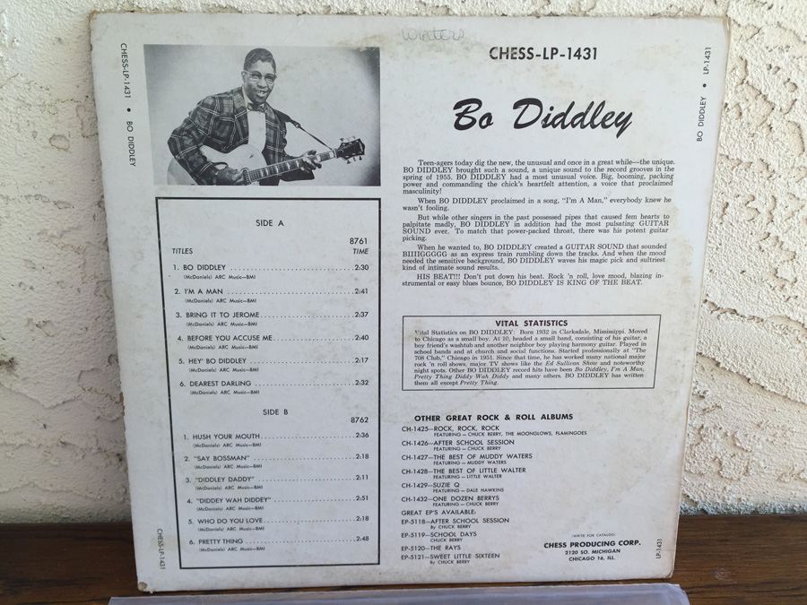 Bo Diddley ‎- Bo Diddley - Chess ‎- LP 1431 [Photo 2]