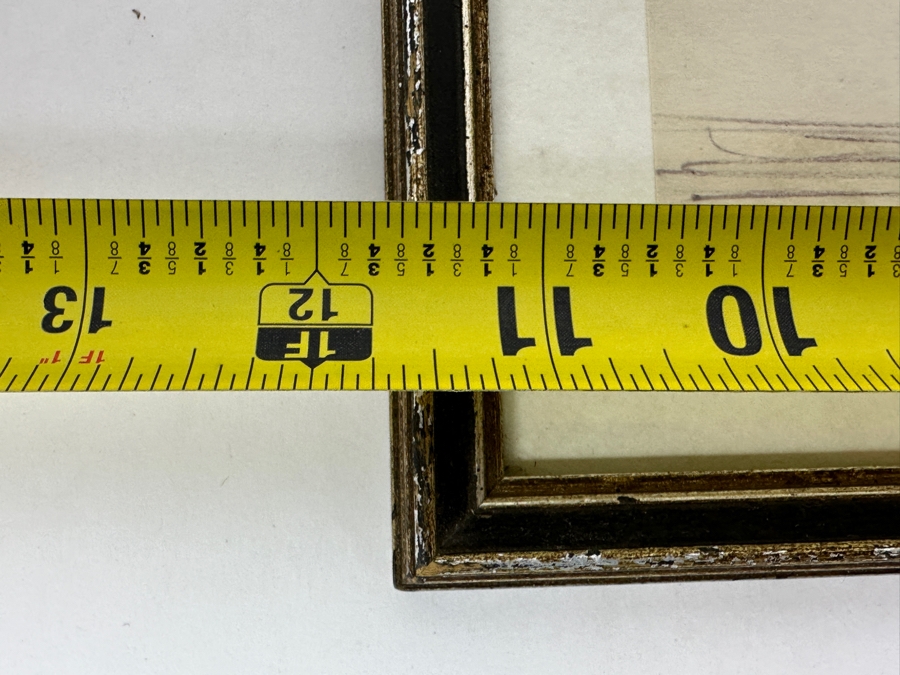 Ray Aragon (1926-2009, American) Disney / Looney Tunes / Fred Calvert Productions Animation Artist / Production Designer Original 'Don Quixote' Sketch Signed Lower Right Dated 1970 9 X 5 Framed 11.5 X 8 [Photo 9]