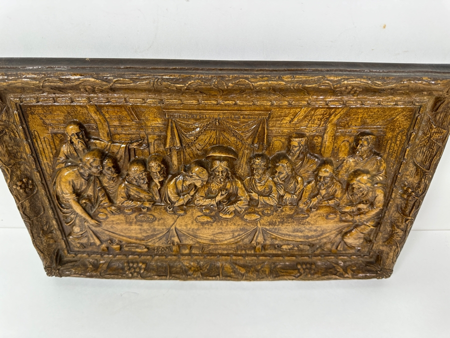 The Last Supper Relief Wall Plaque 15 X 9 [Photo 6]