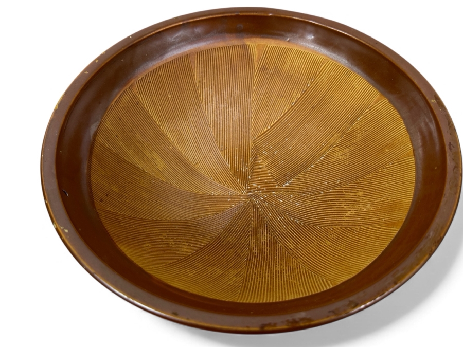 Vintage Signed Japanese Pottery Bowl 9.75'W X 4'H