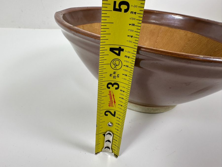 Vintage Signed Japanese Pottery Bowl 9.75'W X 4'H [Photo 10]