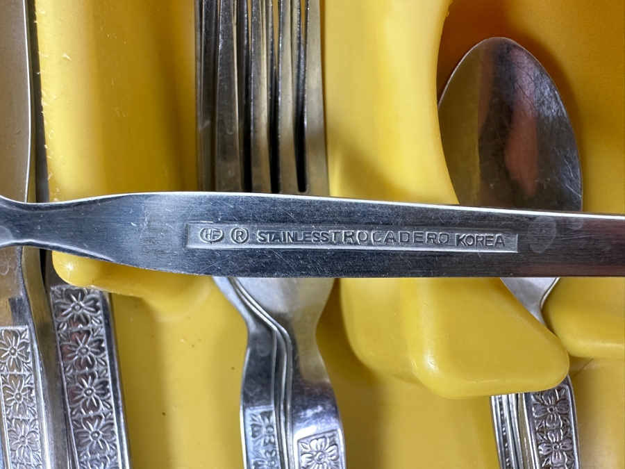 Stainless Steel Flatware Set Trocadero Service For 5 [Photo 4]