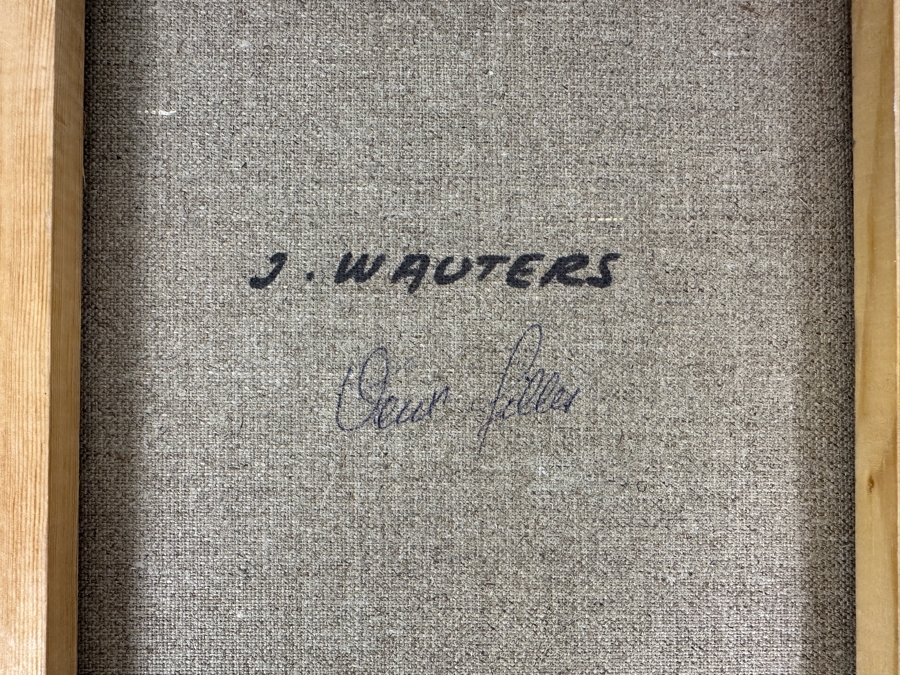 Mid-Century Modern Jef Wauters 'Two Girls' Canvas Print 8 X 10 [Photo 4]