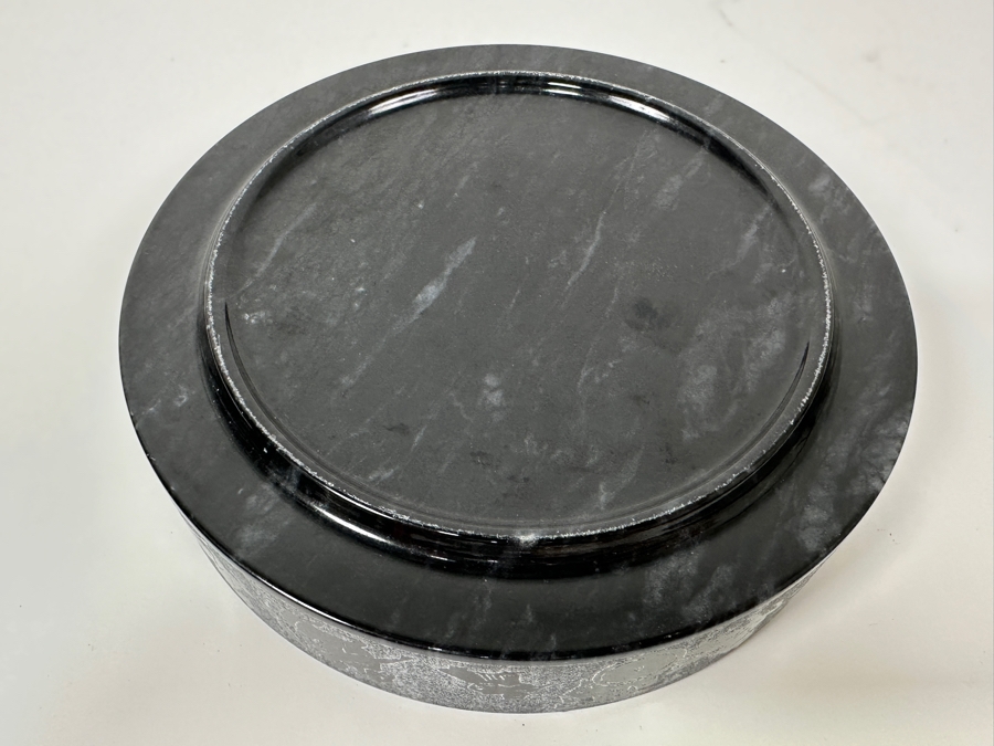 Vintage Hand Carved Marble Ashtray 6W [Photo 7]