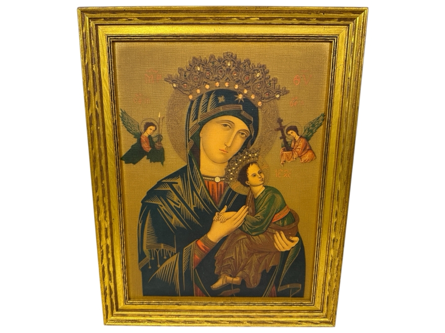 Our Mother Of Perpetual Help Print Framed 14 X 17.5