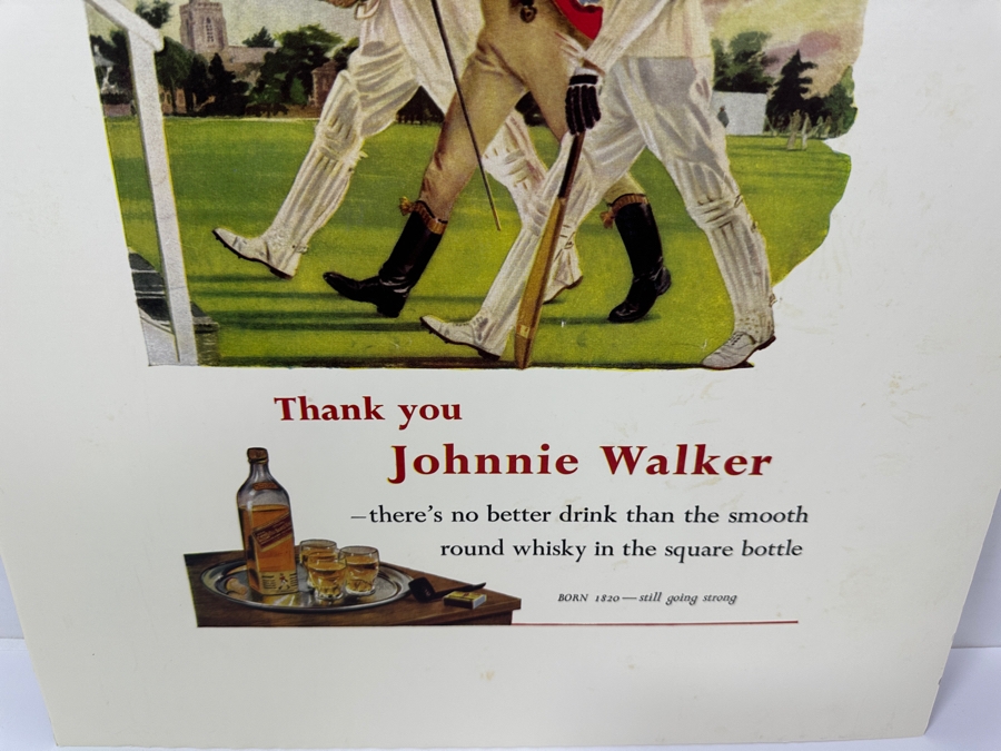Vintage 1995 Johnnie Walker Whisky Advertising Print On Board 16 X 20 [Photo 3]