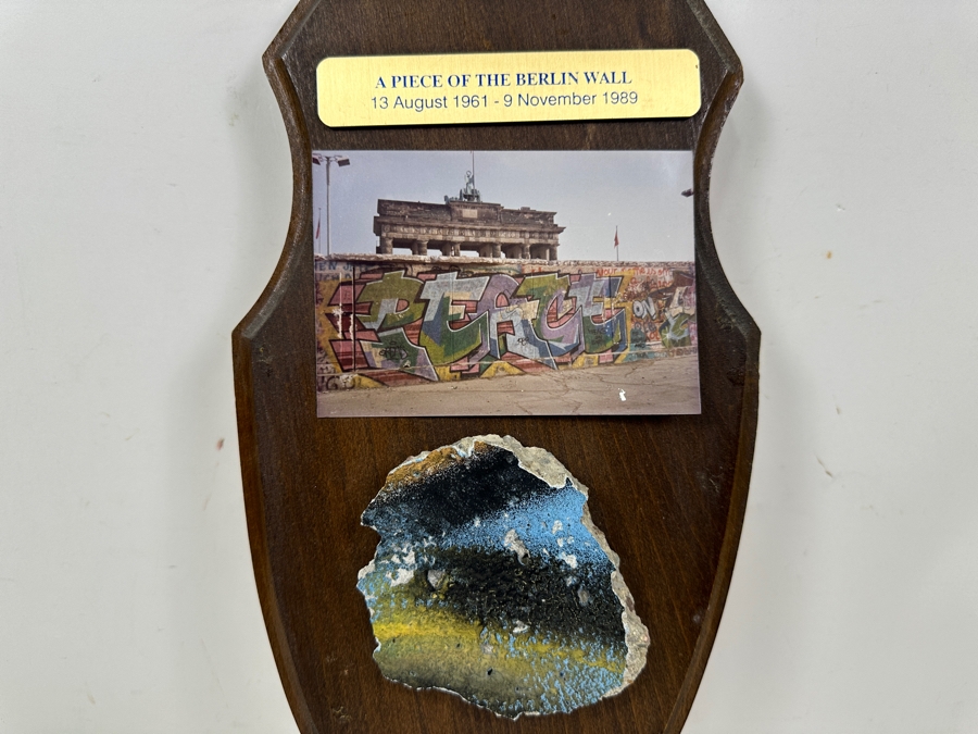 A Piece Of The Berlin Wall Plaque 7W X 14H [Photo 3]