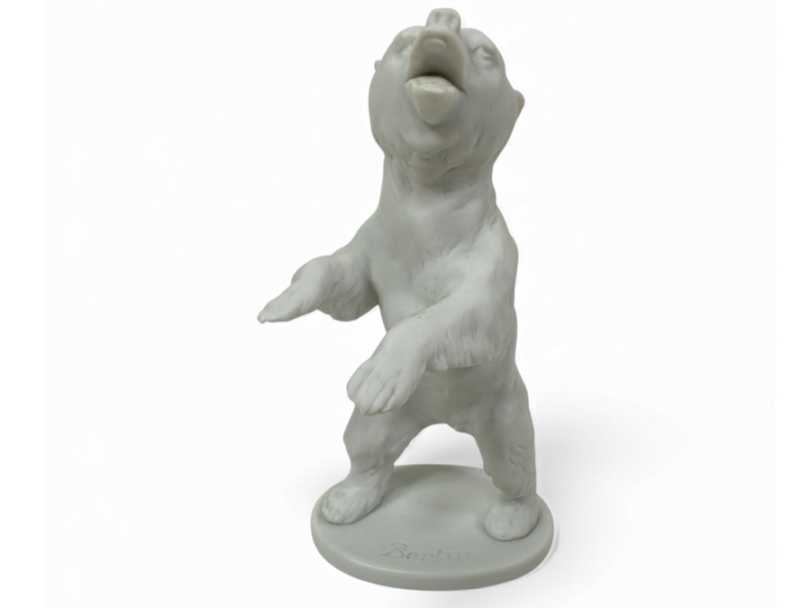 Vintage German Kaiser White Bisque Bear 'Berlin' Figurine 5.25'H