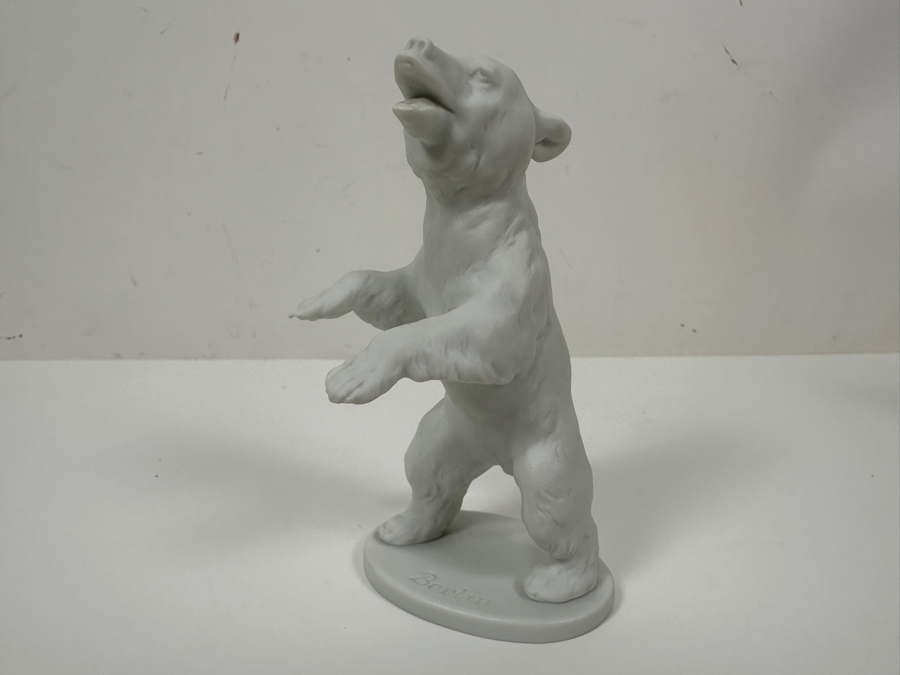 Vintage German Kaiser White Bisque Bear 'Berlin' Figurine 5.25'H [Photo 3]