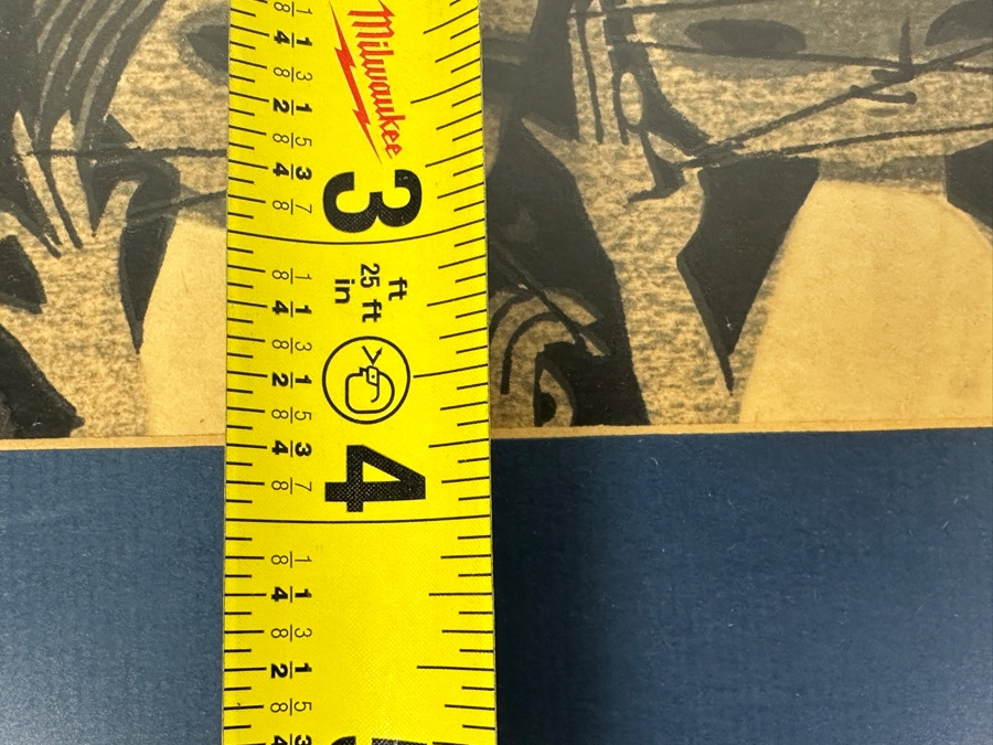 Pair Of Japanese Woodblock Prints By Shuzo Ikeda (1922-2004, Japan) Titled 'Children Playing With Cat's Cradle' & 'Clover' 6 X 4 Framed [Photo 6]