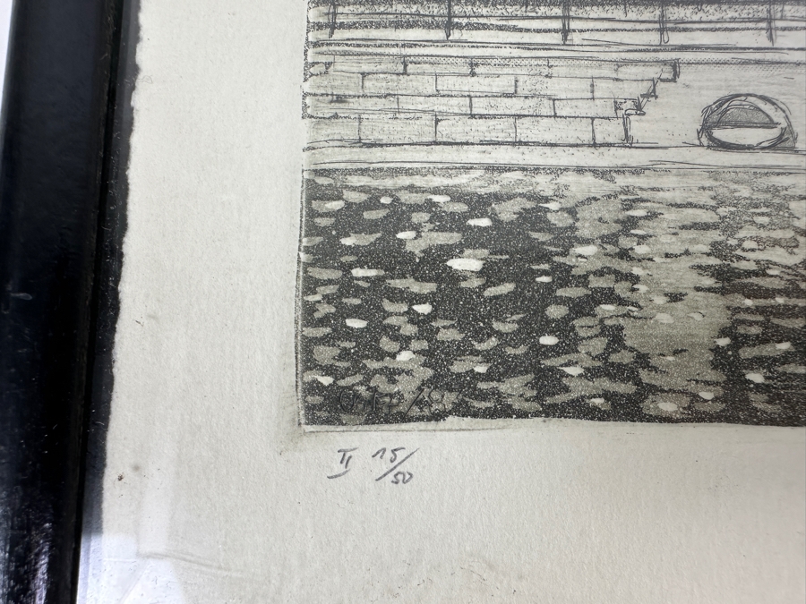 Pair Of Ulrich Fritzsche DDR Berlin Artist Hand Signed Etchings Dated 1981 & 1983 6 X 7 / 4.5 X 5.5 [Photo 6]