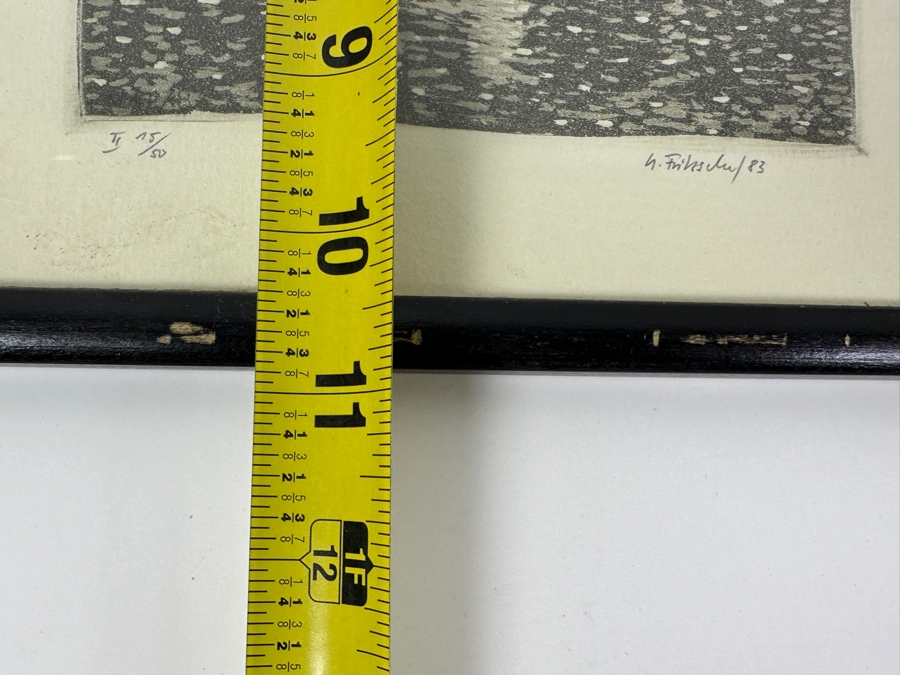 Pair Of Ulrich Fritzsche DDR Berlin Artist Hand Signed Etchings Dated 1981 & 1983 6 X 7 / 4.5 X 5.5 [Photo 16]