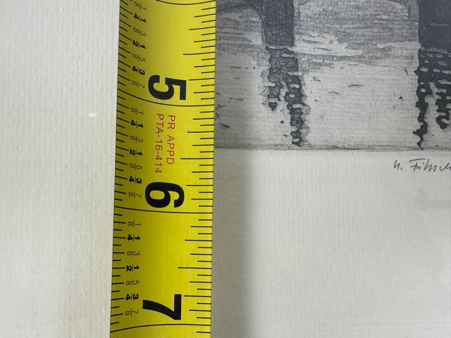 Pair Of Ulrich Fritzsche DDR Berlin Artist Hand Signed Etchings Dated 1981 & 1983 6 X 7 / 4.5 X 5.5 [Photo 14]