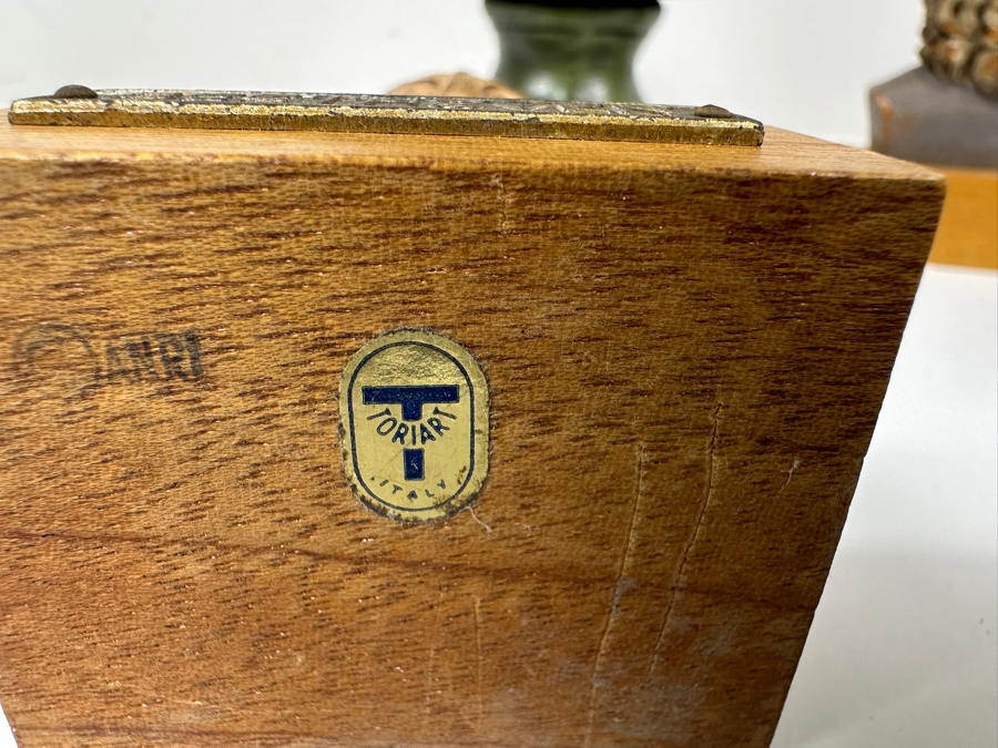 Pair Of Small Toriart Anri Italy Busts Of Beethoven & Bach And Beethoven Plaster Bust 11H [Photo 6]