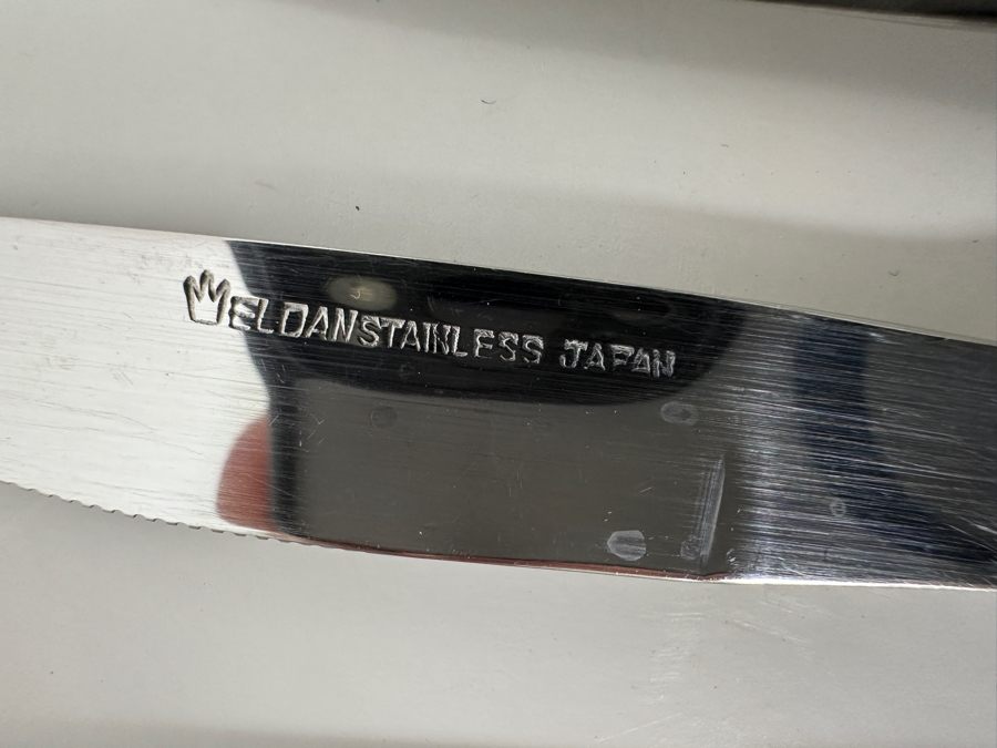 Set Of (7) Japanese Eldan Stainless Steel Steak Knives [Photo 2]