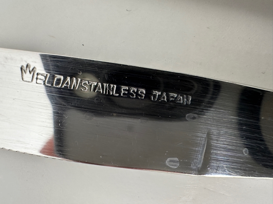 Set Of (7) Japanese Eldan Stainless Steel Steak Knives [Photo 3]