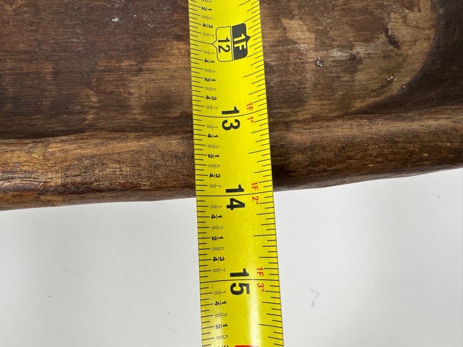 Large Carved Wooden Oval Bowl 23W X 14D X 6H [Photo 6]