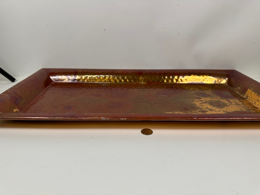 Large Copper Serving Tray 28W X 14D X 1.5H [Photo 3]