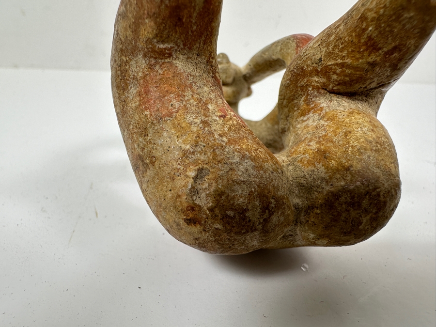 Ancient Terracotta Seated Figure From The Nayarit Culture In West Coast Mexico 3.5'H [Photo 7]