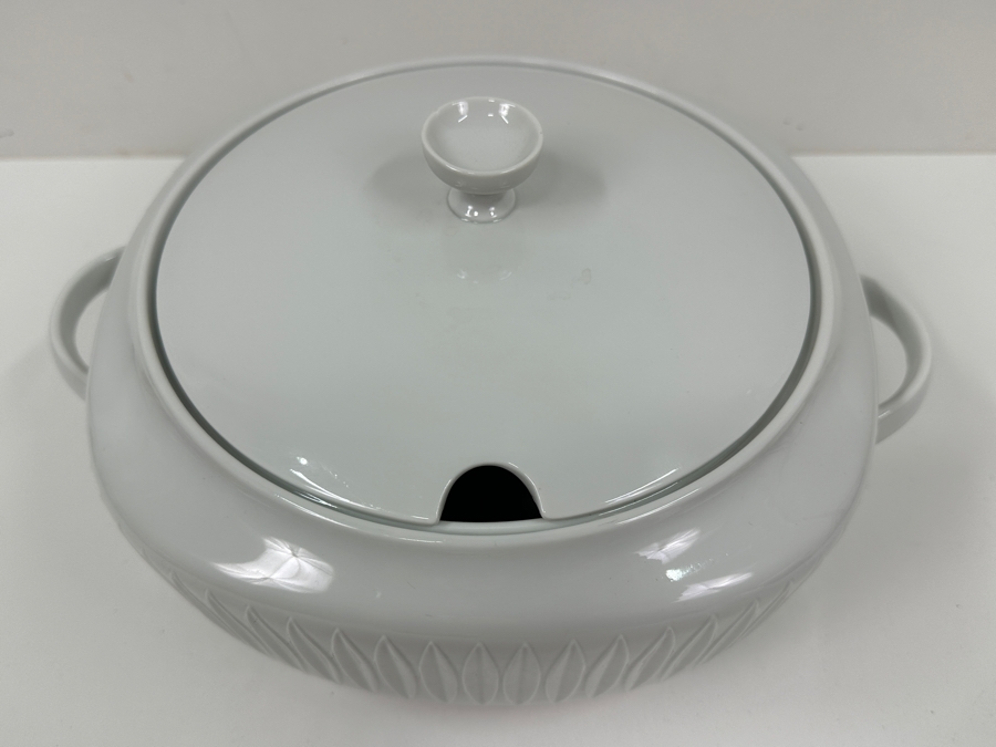 Vintage Mid-Century Modern Lorenz Hutschenreuther White Porcelain Soup Tureen 11W [Photo 3]