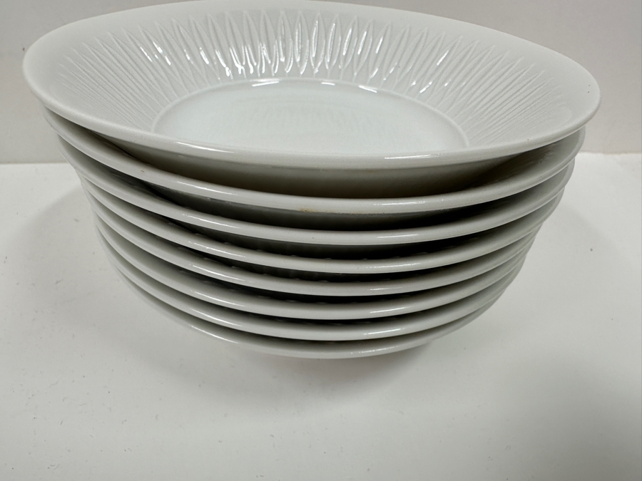 Vintage Mid-Century Modern Lorenz Hutschenreuther White Bowls (24): (8) 9.25', (8) 6' & (8) 6' [Photo 10]