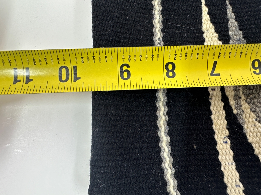 Vintage Fred Harvey Wool Clutch Handbag Chimayo Style From New Mexico With Thunderbird Clasp 10W X 6H [Photo 7]